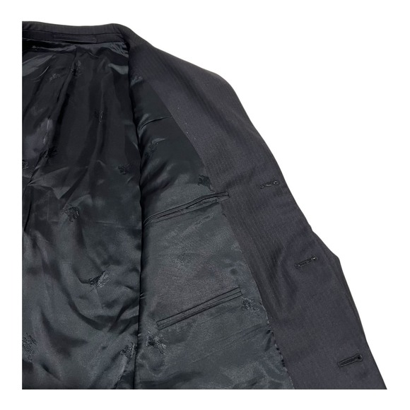 Burberry London Men's 100%Wool Striped 3 Buttons Sportscoat Blazer Size 40 SHT - Picture 10 of 12